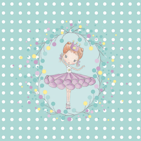 ジュエリーボックスに描かれている絵です。かわいいバレリーナのイラストが描かれています。