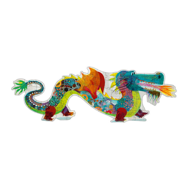 「ジャイアントパズル レオン ザ ドラゴン」という商品です。ドラゴンの58ピースジャイアントパズル。出来上がりサイズは1m38cmの非常に大きなジグソーパズルです。