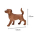 茶色い犬のサイズは縦4.5㎝ 横5.5㎝。